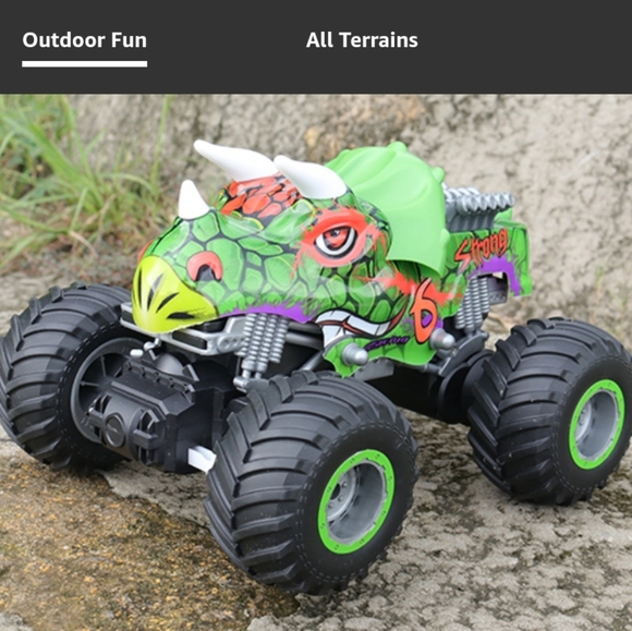 Prefontaine Remote Control Monster Truck/Off Road Vehicle - green dinosaur - Picture 7 of 16